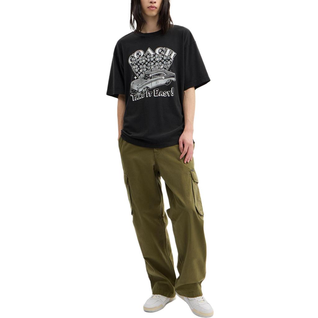 Coach FW25 Cotton Taxi Casual Short Sleeve T-Shirt Men tops CCU11-A0R
