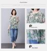 Women's Summer 2025 Casual Suit: Short Sleeve Fashionable Two-Piece Jeans Set for Middle-Aged Moms