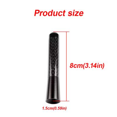 Antenna Auto Forte Radio Montaggio Tetto FM AM DAB Lunghezza 8.5cm Auto Universale con Viti Antenna Auto Mini Corta Accessori Veicolo
