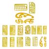 Landscape Templates Ruler Set Architecture Plastic Measuring Symbols Stencil Geometry Measuring Bathroom and Kitchen Floor