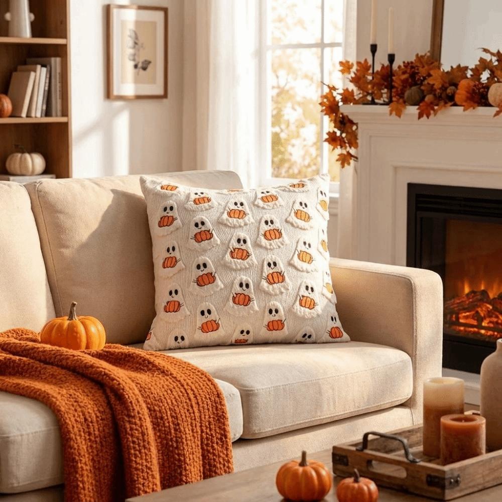 Wear Resistant Bat Plush Pillow Covers Textured Plush Pillowcase Creative Cushion Covers  Bedroom
