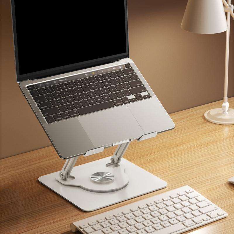 Ergonomic Height Adjustable Stand for Laptops Tablets Holder 360 Rotation Quick Assembly Comfortable Viewing