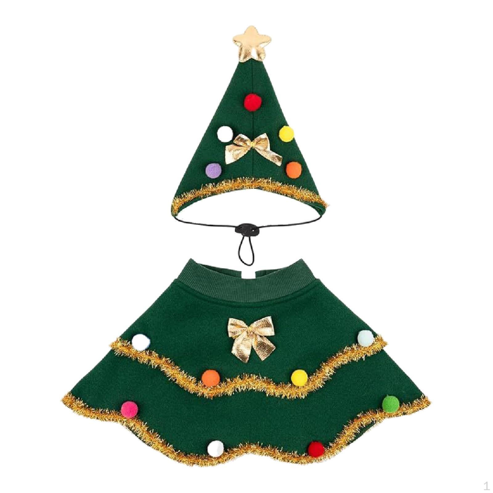 

Рождественский костюм для собаки, наряд для кошки, одежда для улицы, удобная шляпа с плащом, одежда для питомца для мероприятий L