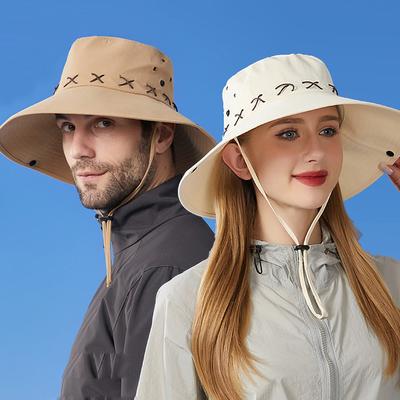 Summer Fisherman Hat Men's Spring Autumn Outdoor Sunscreen Mountaineering Hat Women's Sun Hat