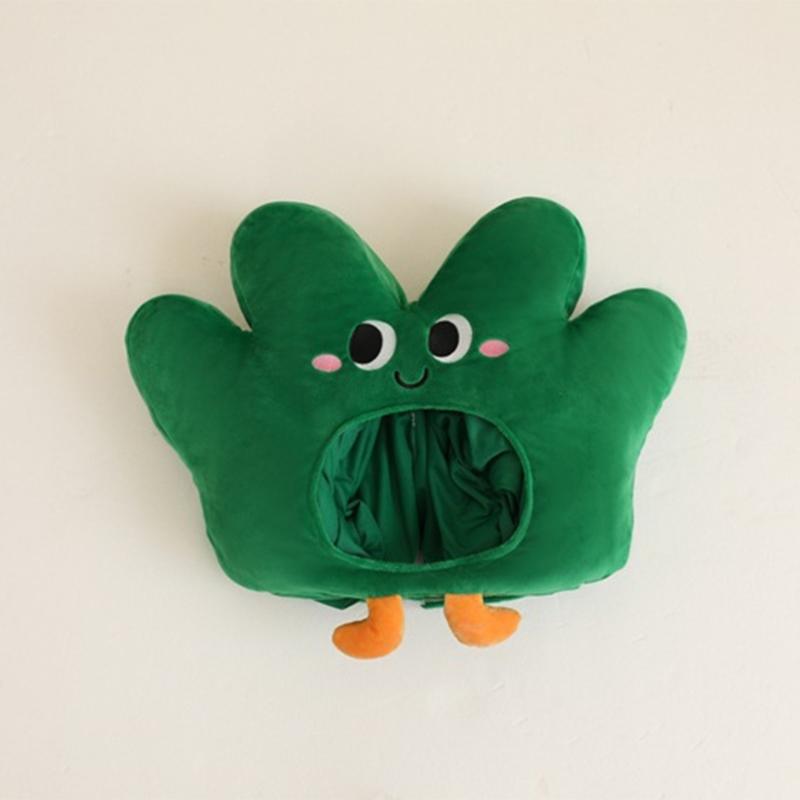 Novel Funny Little Grass Headgear Plush Little Grass Hat Cartoon Plant Headgear Hat Photography Props for Women Men
