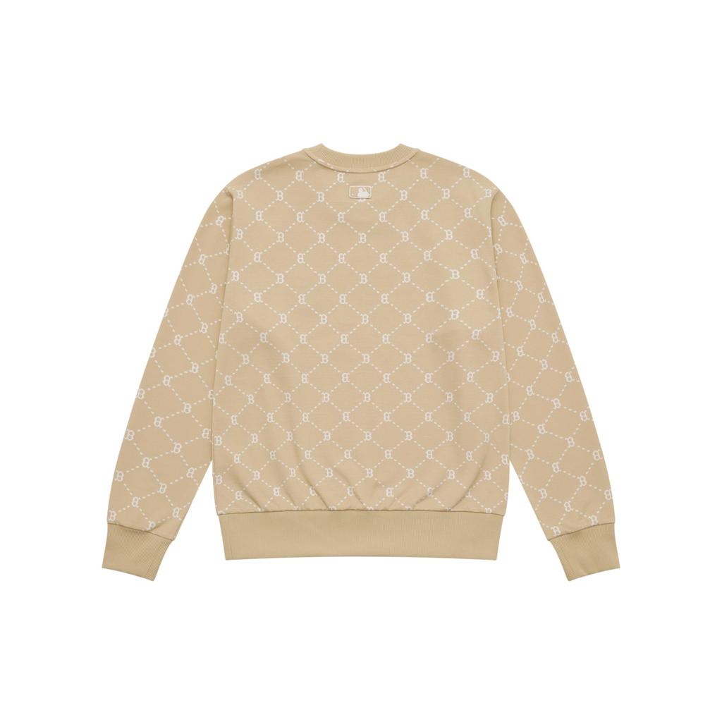 MLB MONOGRAM Collection Boston Red Sox SS25 Sweatshirt Unisex Light Beige Yellow 3AMTM0151-43BGL