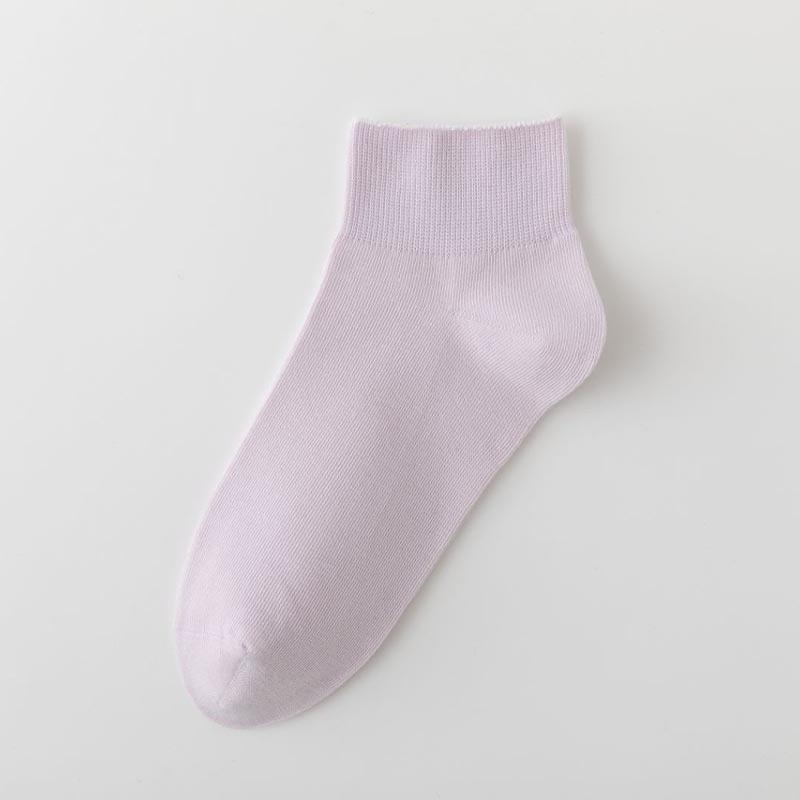 Summer Lightweight Women's Short Cotton Socks - Children's Solid-colored Short Tube Socks, Boneless, Breathable