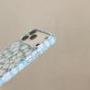 Apple iPhone 17 Pro Max/16 Pro Blue Magnetic Film Case White Floral Design Hearts Girl