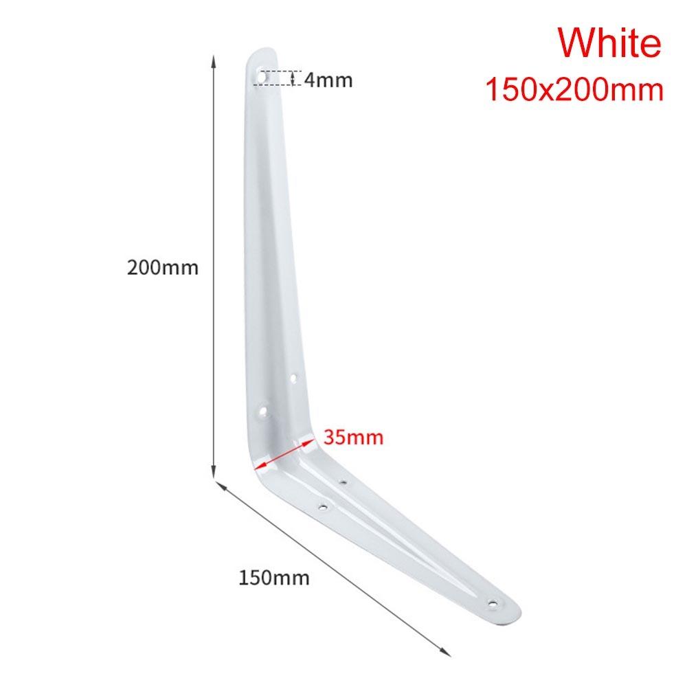 1Pcs New 4-14inch Triangular Bracket Support Wall Mount Hanging L-shaped Mounting Bracket Black White Fixed Shelf Corner Brace