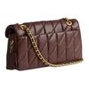 Coach Women's Quilted Leather Shoulder Bag, Large Capacity C Logo Flap Chain Crossbody Bag, Fashionable for Daily Commute & Shopping CP150-B4MPL
