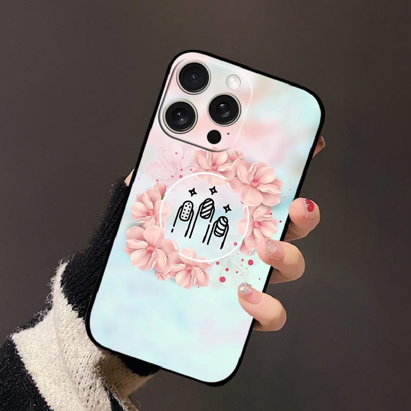 For iPhone 15 Pro Case 15Pro Max Soft Silicon Shockproof TPU Phone Cover For iPhone 15 Plus Color Painted Full Protective Fundas