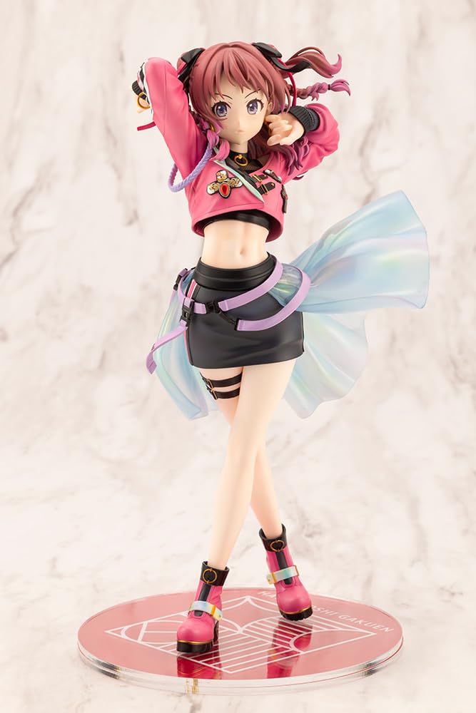 Kotobukiya Gakuen Idolmaster Hanaumi Saki My Scale Approximately 240mm PVC Painted Finished Figure -Fighting Way- 1/7