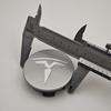 ANC1 4pcs/set 56mm Matte Silver Original Car Wheel Center Caps Emblem Rims Hub Cover Logo Badge For Tesla Model 3 Y X S Accessories