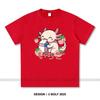Japanese Kawaii Animal Printed T-Shirt 100% Cotton Oversized Cute Graphic Tees for Men Women Summer Tops Anime Streetwear