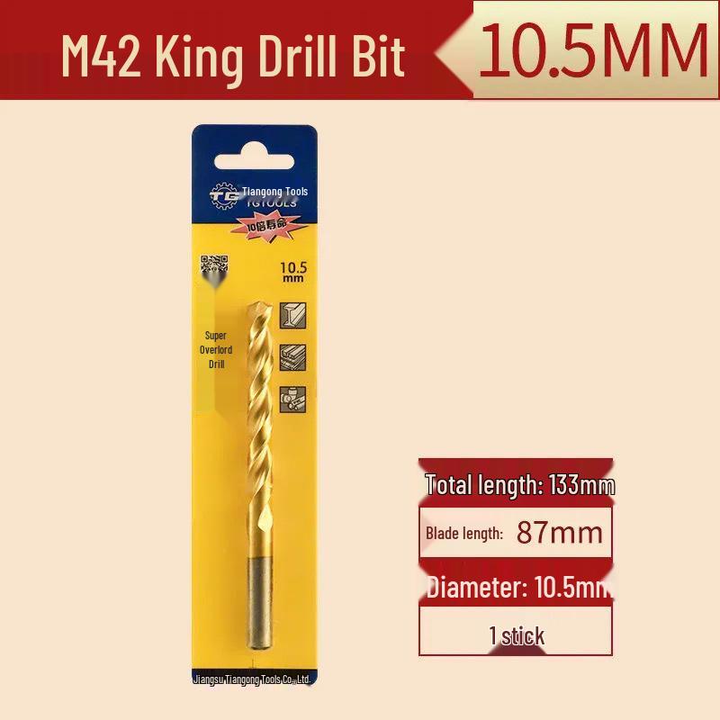 Tiangong M42 Overlord 8% Cobalt High-Speed Steel Twist Drill Bit for Stainless Steel