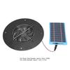 Solarbetriebener Abluftventilator Rund 5W Tragbarer Solarpanel-betriebener Ventilator Leise für Hühnerställe Gewächshäuser Schuppen Tierhäuser Blau