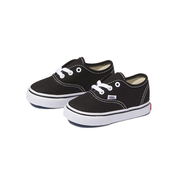 Vans Authentic Toddler Black White Baby Sneakers VN000ED9BLK