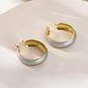 Copper Material Exaggerated Geometric Irregular High-End Earrings Personality Temperament Simple Earrings Earrings