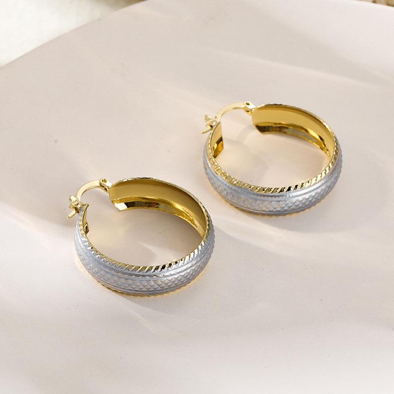 Copper Material Exaggerated Geometric Irregular High-End Earrings Personality Temperament Simple Earrings Earrings