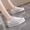 Mesh Breathable Little White Shoes Women's 2025 New Summer Super Fire Platform Canvas Shoes Student Versatile Casual Board Shoes