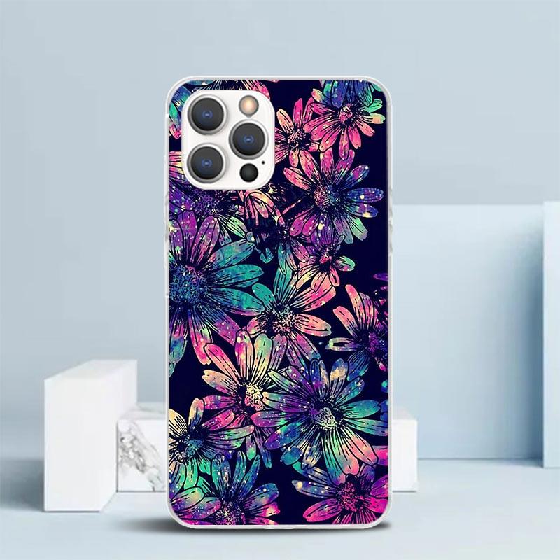 Mandala Sunflower Mandala Phone Case For IPhone 16 17 Air 16E 15 14 Plus 13 Mini 12 11 Pro Max 7 8 + SE 2020 Soft TPU Back Cover