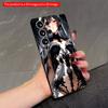 2DFlat Samsung Phone Case Elegant Black Lace Dress Anime Girl Phone Case Applicable To Galaxy S22 S23 S24 S25ULTRA S26 A12 A13 A14 A15 A16