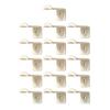 Wall-Mounted Hat Hanger Set with 16 ABS Holders and L-Profile Design for Cap Storage In Closets, Entryways and Bedrooms