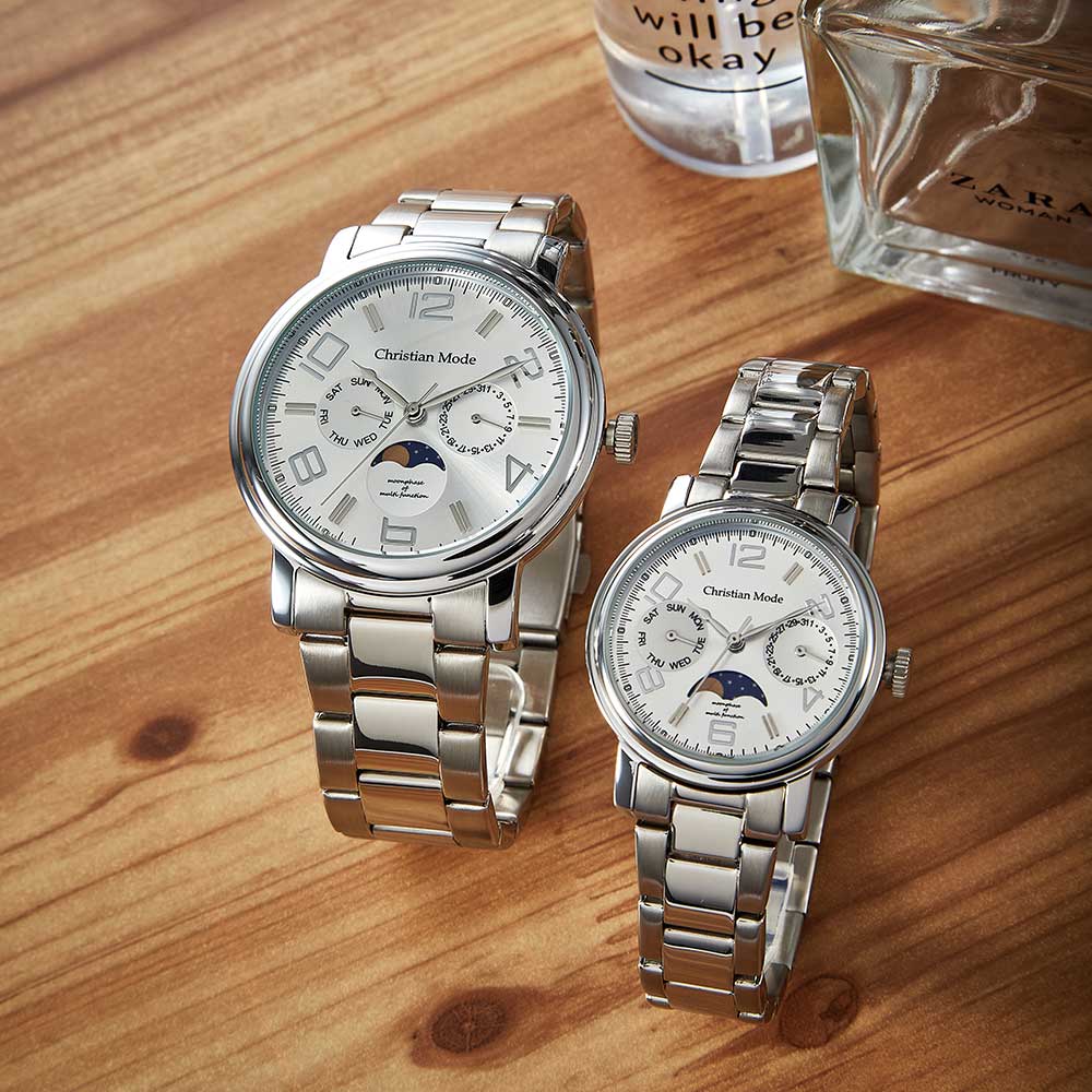 Keuliseuchyanmodeu Women'S Moonphase Metal Watch Cm420Ws_L