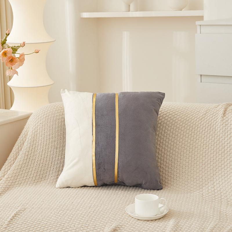 Elegant Sofa Pillowcase Party Atmosphere Pillow Cover Velvet Pillow Cover  for Room Sofa Decor Soft Solid Dyed for Bed