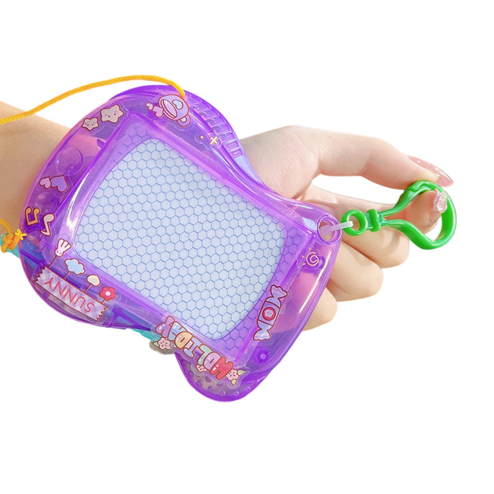 

Магнитные доски для рисования Съемные брелоки Дорожный размер Игрушки для рисования Пластиковая текстура Блокноты для рисования Подарок для детей фиолетовый