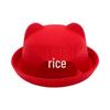 Autumn/Winter Kids' Cute Cat Ears Fedora: Korean/British Style Sunshade Wool Felt Fisherman Hat for Boys and Girls.