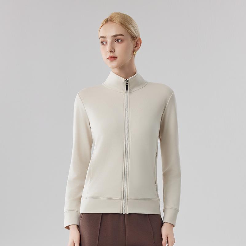 Women's Canary Jacket: Autumn/Winter Casual Cardigan, Stand-Up Collar, Windproof, Thickened, Warm Sports Top.