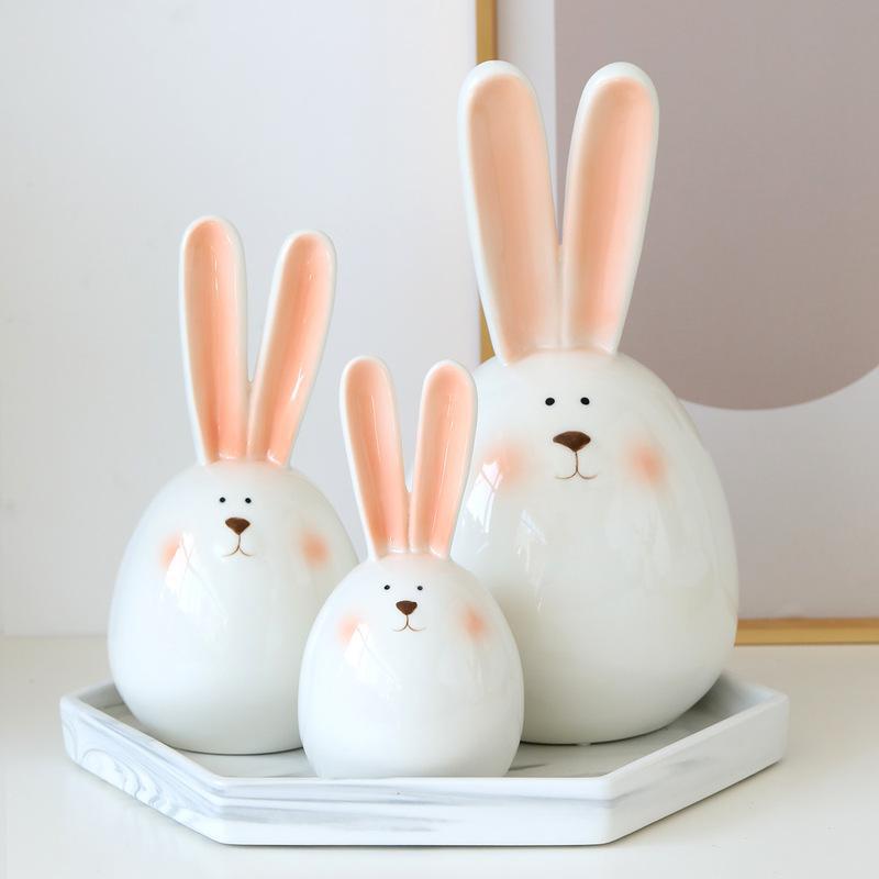 

Rabbit Light Роскошная креативная керамическая гостиная, винный шкаф, тумба под телевизор, декоративное украшение, домашнее украшение, рабочий стол в скандинавском офисе