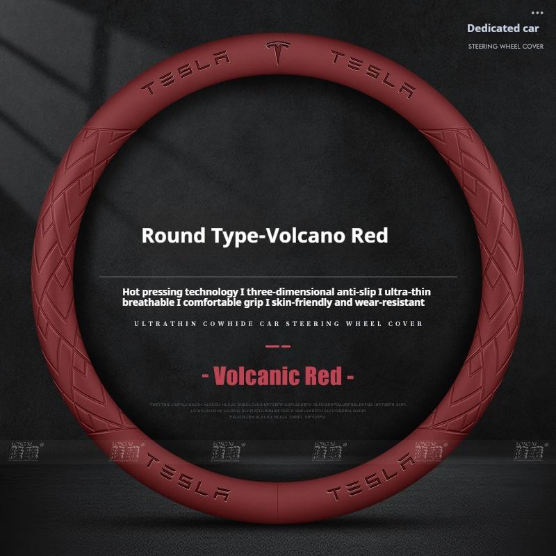 For Tesla Model 3 Model S Model Y Model X Roadster Car Steering Wheel Cover 2019-2025 Auto Interior Steering Wheel Accessories