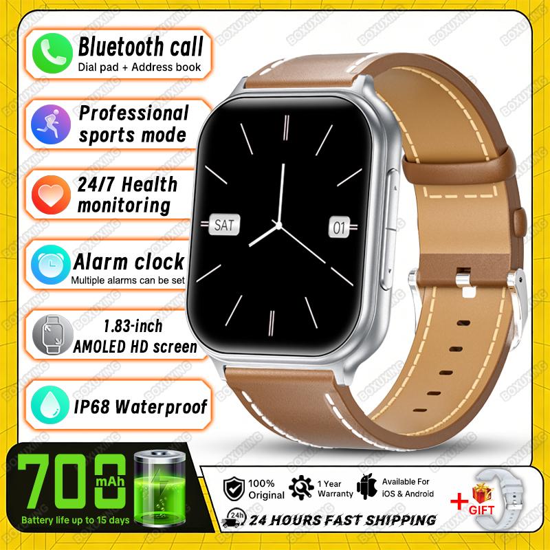 New Bip 6 Pro Sports Smart Watch Men IP68 Waterproof Built-in 24H Heart Rate GPS Track 700 mAh Battery Smart BT Call Watch Women