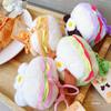 Sandwich Colorful Plush Dog Bubble Blower Keychain Unique And Fun Accessory Gift