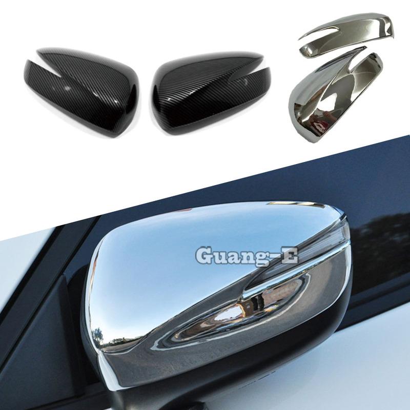 For Mazda CX-3 CX3 2017 2018 Car Stick Rear View Styling Side Glass Mirror Cover Trim Frame Eyebrow 2PCs