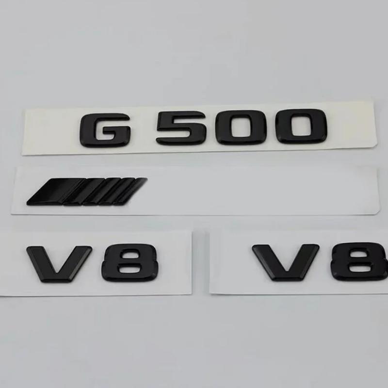 SXFA2 3D ABS Black Car Rear Trunk Badge Letters Logo G63 G65 G500 G550 V12 V8 BITURBO Emblem For Mercedes Benz W463 W464 Accessories