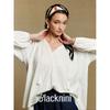 Blacknini Yin Huafu/Floating Romance High-Count 60S Combed Cotton Hollow-out High-Density Jacquard Top