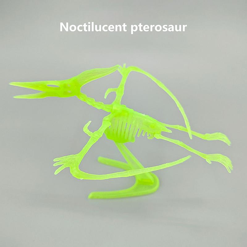 1 Set Kid Toy Diy Assembly Jurassic Dinosaur Fossil Skeleton Mosasaurus Tyrannosaurus Action Figure Collection Creative Model