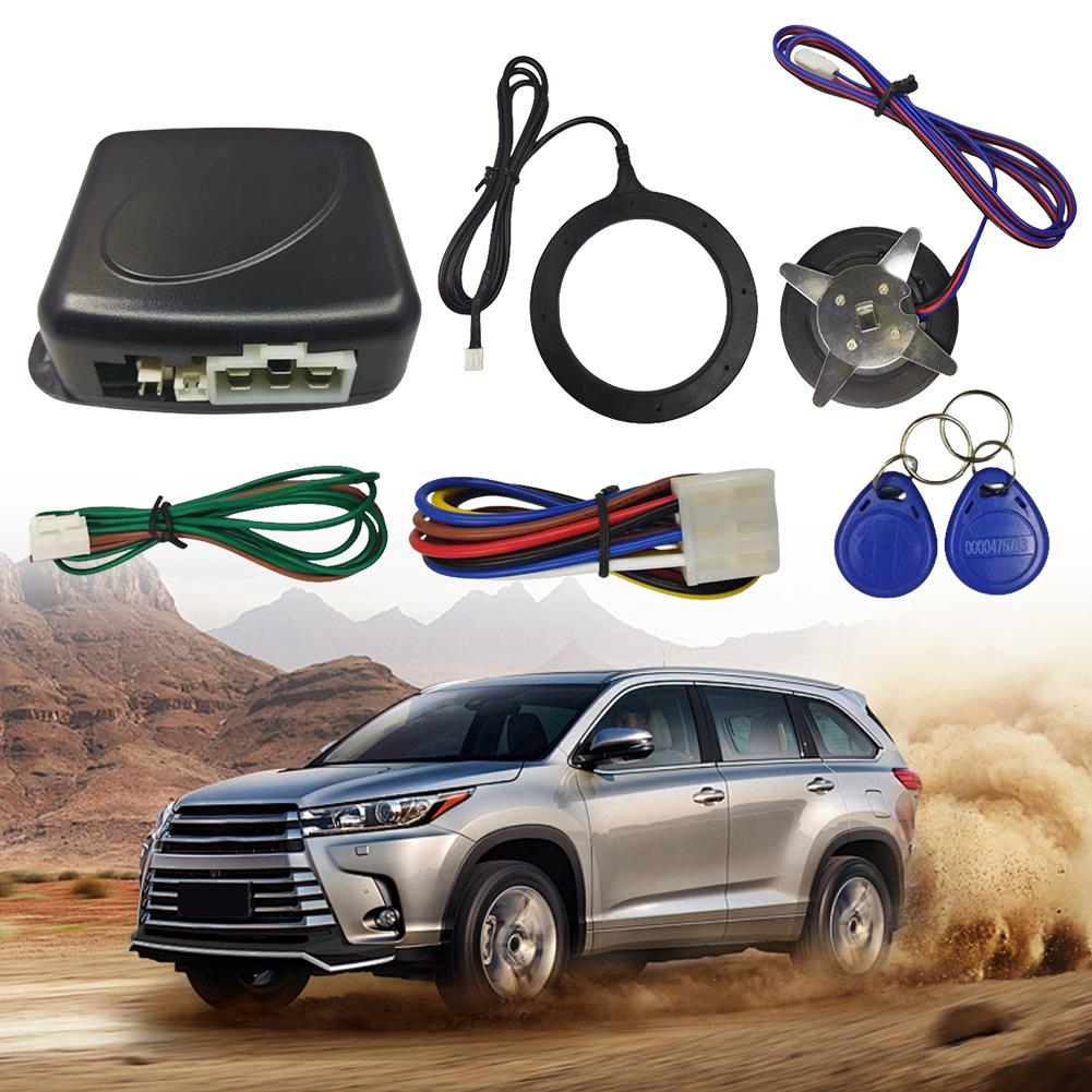 12V Car Smart Ignition Switch Auto Alarm Engine Start Push Button RFID Lock Ignition Switch Keyless Entry Anti-Theft System