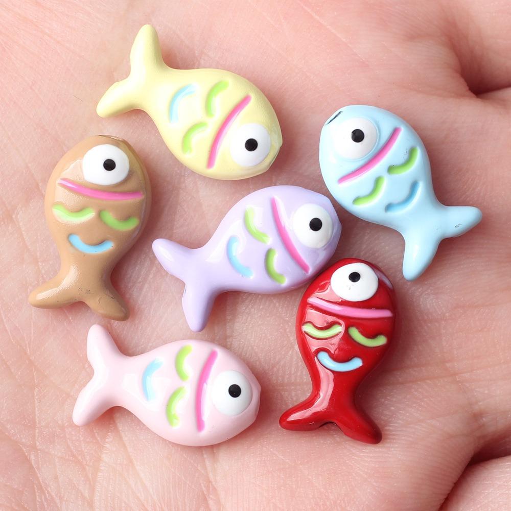 10pcs Handmade Craft Mini Fish Beads Cartoon Jewelry Making Material Bracelet Making Kit