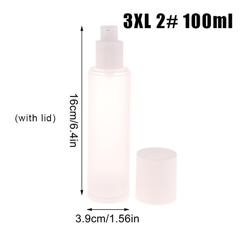 15ml-100ml White Empty Vacuum Airless Plastic Lotion Cream Bottles Container Travel Size Cream Container Pump Perfume Bottle
