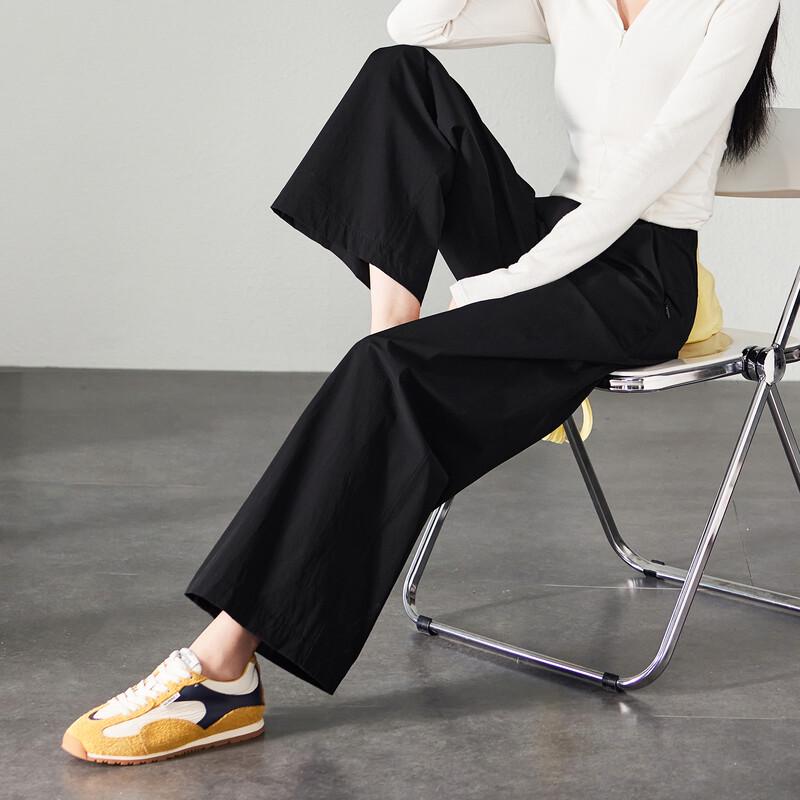 SOFSIL Women s High-Waist Wide-Leg Drawstring Pants L