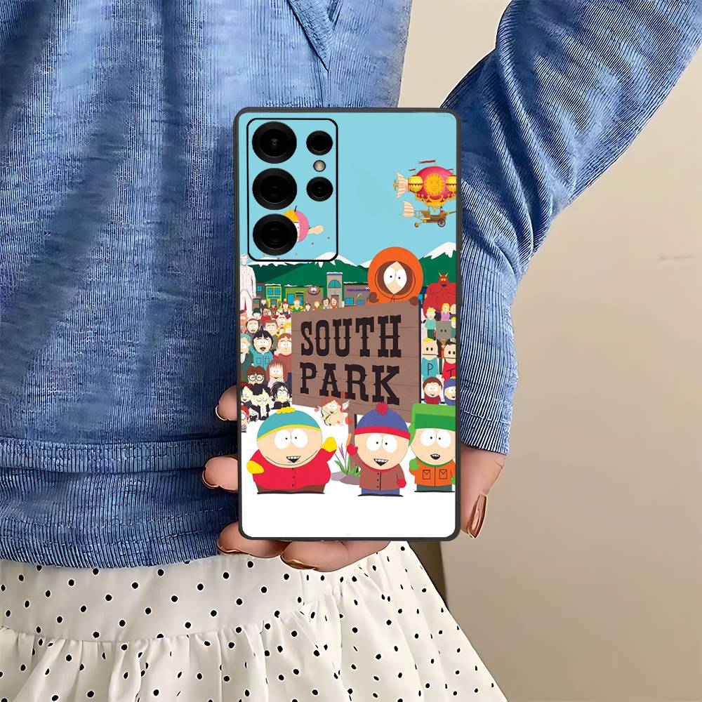 Classic S-south Cartoon P-Park Anime Phone Case For Samsung S 24 fe 25 Ultra plus 20 lite 21 30 22 23 24 22 Ultra 5G Fundas