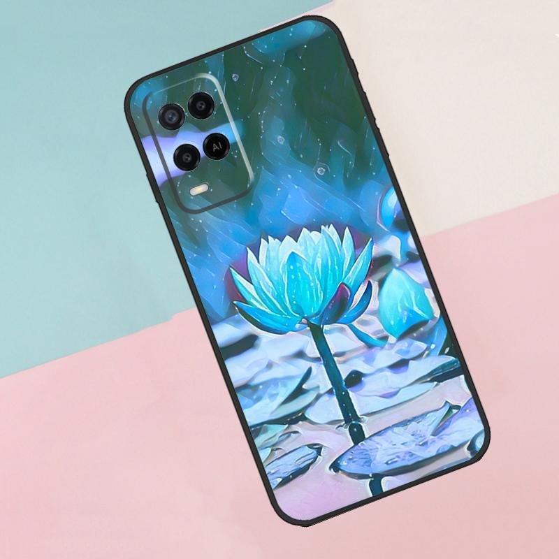 Lotus Flower For Oppo A18 A38 A78 A98 A96 A58 A17 A77 A80 A40 A60 A16 A76 A74 A94 A54 A15 A57S Phone Case
