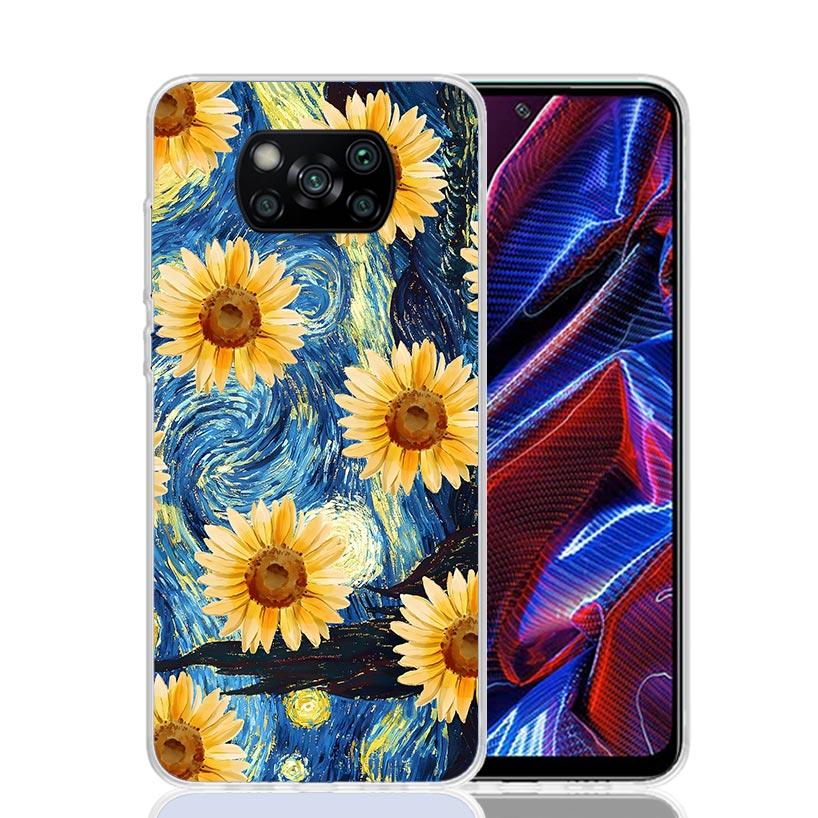 Starry Night Van Gogh Art Phone Case For Xiaomi Poco X7 X6 X5 Pro F7 Ultra Redmi 15C 15 13 13C 12 12C 10 10A 10C 9 9A 9C 9T Cove