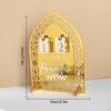 Acrylic Eid Ramadan Advent Calendar 20x15cm Traditional Arab Crafts Desktop Ornament for Family