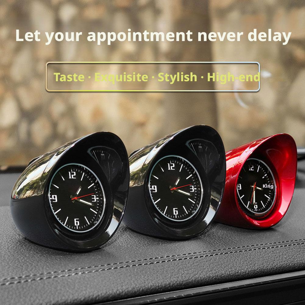 Automotive Electronic Clocks Dashboard Ornament Night Light Electronic Car Mini Clock Display Backlight HD Accessories Inte V4O9