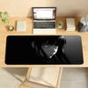 Black Anime Dark Girl Mouse Pad For Office Gaming And Keyboards Non-Slip Large Waterproof